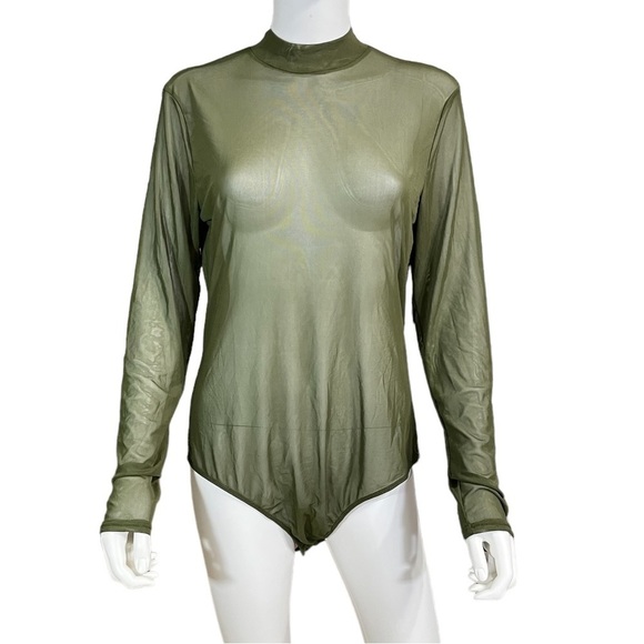 Women’s Green Mesh Long Sleeve Sher Bodysuit
New - Picture 2 of 6